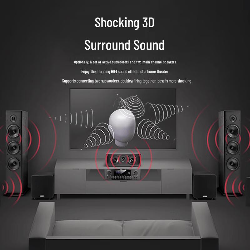 SAST Bluetooth Heim- & Professioneller Leistungsverstärker CN-Stecker (Adapter enthalten)