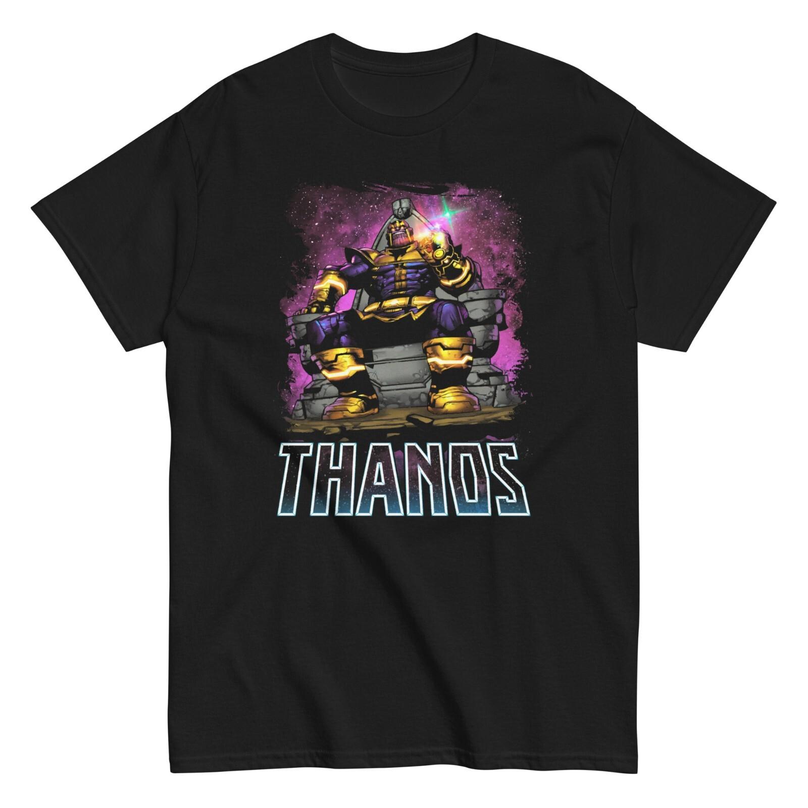 26 Thanos Animated T Shirt Mens Licensed Marvel Comic Avengers Tee New Black Unisex T-Shirt M