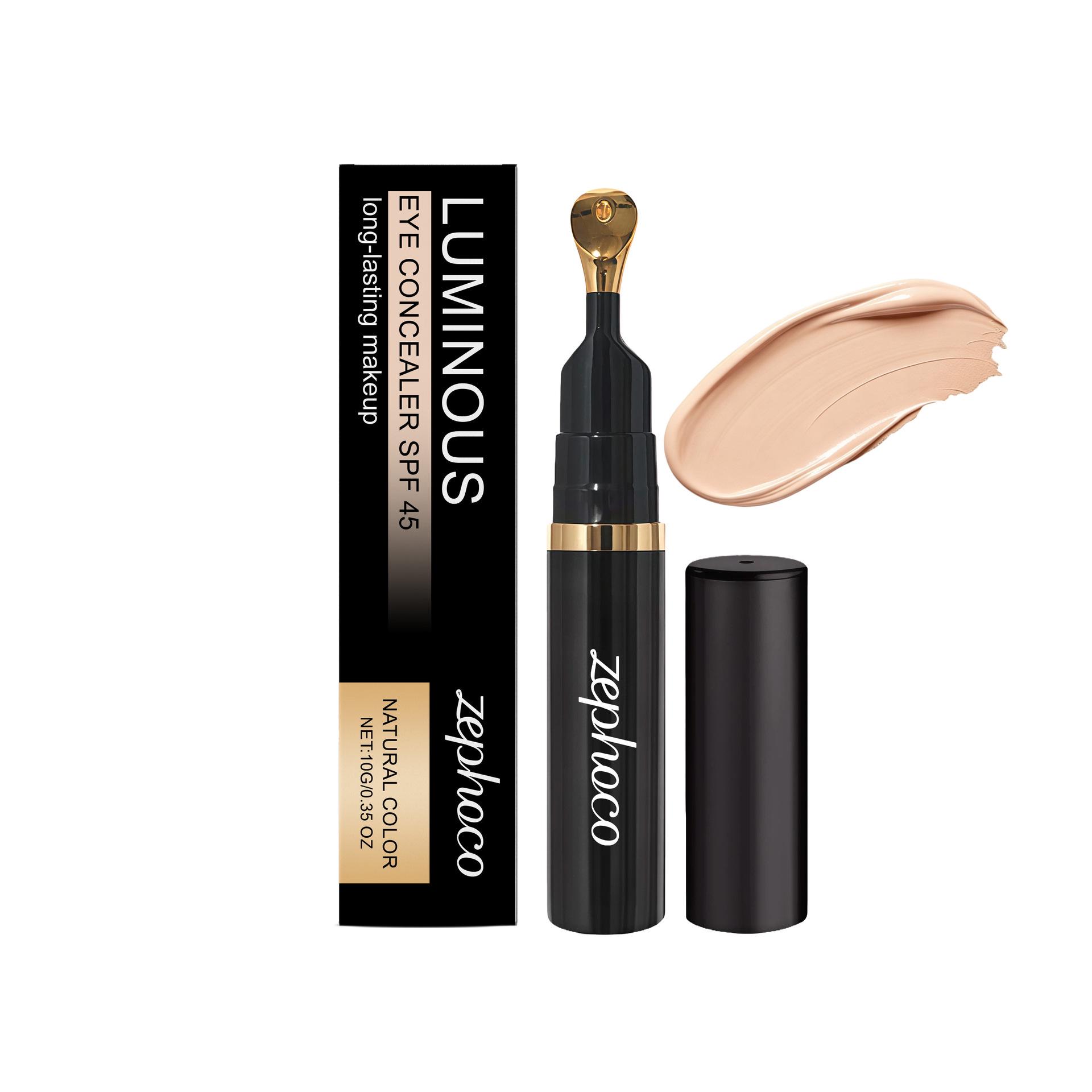 Zephoco Natural Eye Concealer: Hydrating, Lightweight, Brightening, Long-Lasting Coverage for Under-Eye Area