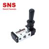 SNS Pneumatic 2-Position 5-Way Hand Lever Valve