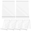 STOBOK Acrylic Stands, Display Stands, 6-Piece Tabletop Display Stand, Book Stand, Record Stand, Bookshelf, Clear Acrylic Base, Display Shelf