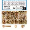 304-Piece 8.8 Grade M6 M8 M10 Metric Bolt and Nut Assortment, Heavy-Duty Hex Head Nut and Bolt Assortment Kit