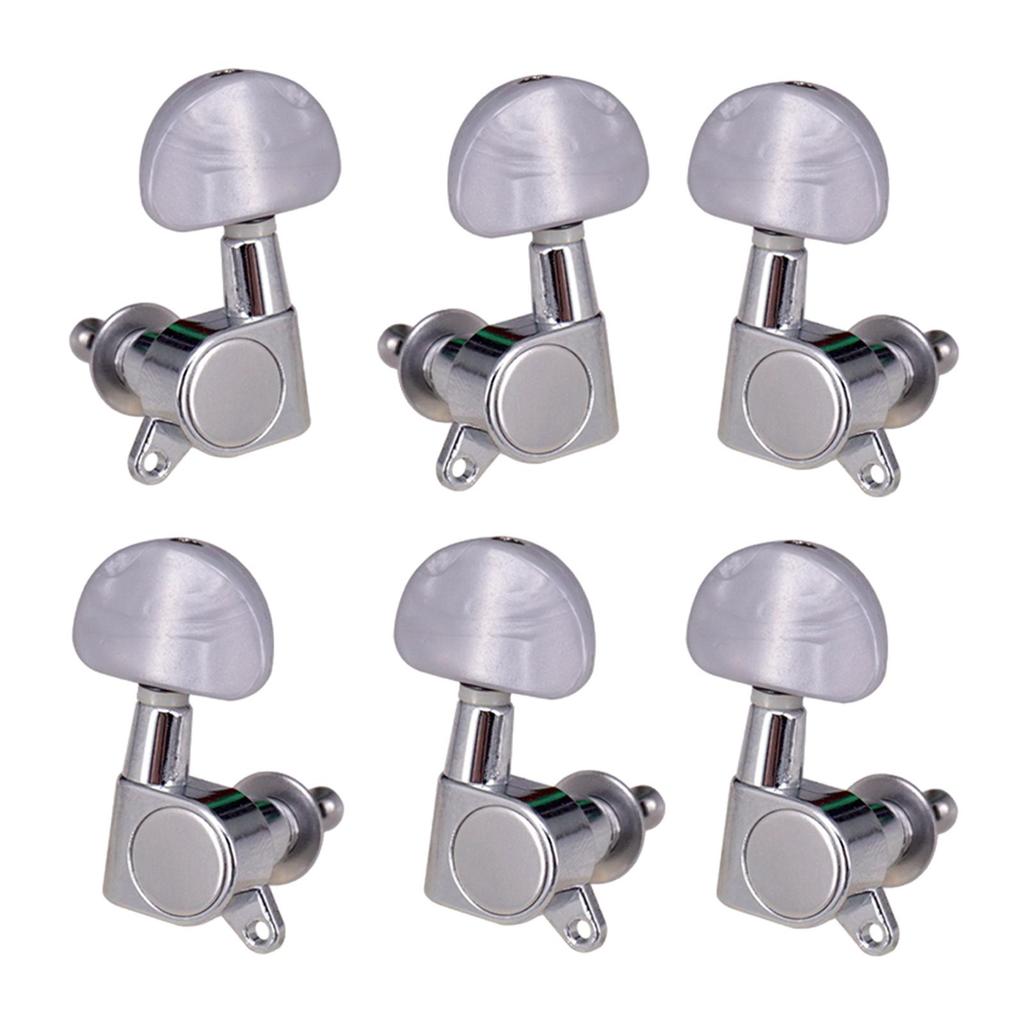 6x Guitar String Tuning Pegs Tuning Machines Grover, Metal, Guitar Tuner Machine Heads for Acoustic Guitars