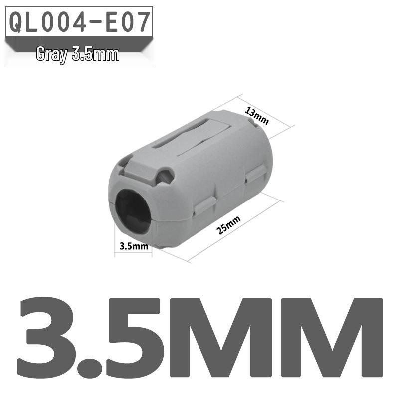 Snap-on Magnetic Core Shielding Ring with Demagnetizing Filter for High-Frequency Anti-Interference