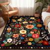 Carpet for Living Room Retro Floral Large Area Tea Table Mat Soft Touch Comfortable Bedroom Light Luxury Rug Rugs for Bedroom