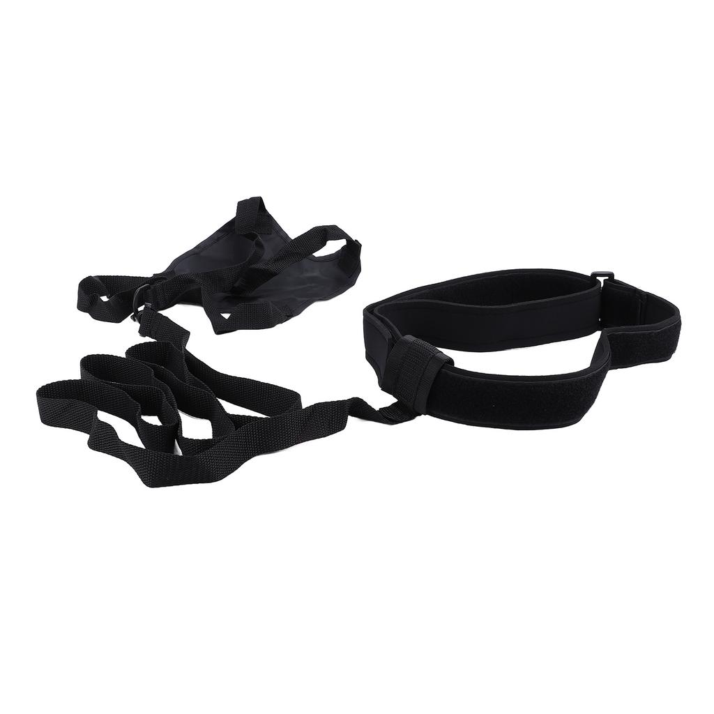 Paracadute da Nuoto Professionale Sicuro Portatile Set Cintura per Allenamento Resistenza Nuoto per Bambini Adulti 20cm 7.9in Nero