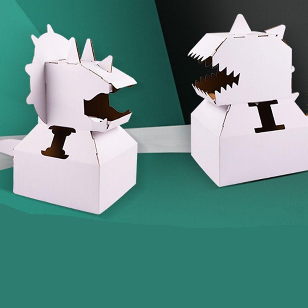 Handmade Cardboard Box Dinosaur Toy Paper Originality Male
