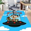 1PC Mr. Bean UFO Extra Large Non Slip Floor Carpet, Office, Family, Bedroom, Studio Large Area Rug Indoor Rugs