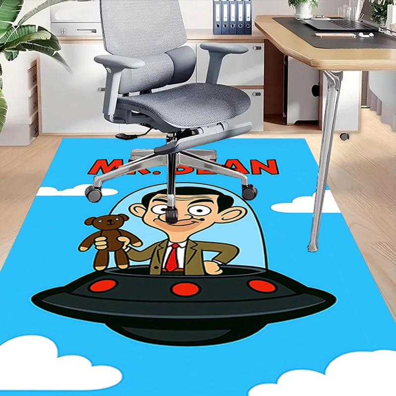 1PC Mr. Bean UFO Extra Large Non Slip Floor Carpet, Office, Family, Bedroom, Studio Large Area Rug Indoor Rugs