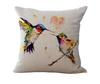 Cushion Case Linen Printed Birds Patterns Cover Car Sofa Throw Pillows Decorative Pillowcase almofada decorativos cojines