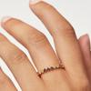 S925 Sterling Silver Zirconia Ring with Colored Diamonds - Versatile Spanish Design for Women