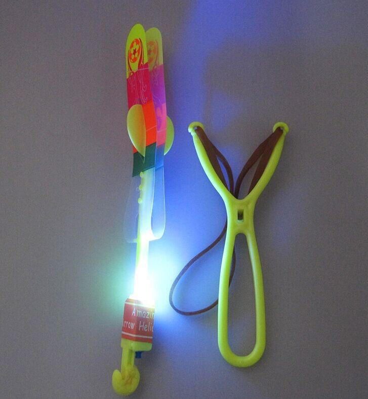 1pc Led Sling Shot Toy Arrow Flying Light Up Christmas Stocking New Stuffers