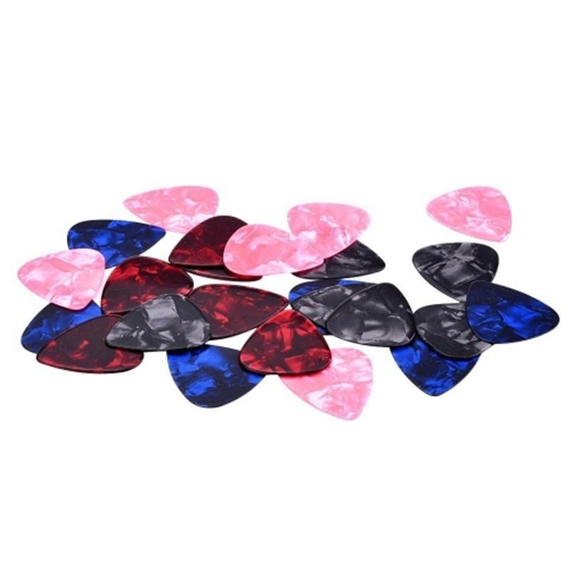 16/13/10pcs Guitar Picks 0.46 Mm 0.71 Mm 0.96 Mm Ukulele Finger-dial Guitar Universal ABS Picks Random Color