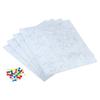 4Pcs Square Felt Board Tile Self Adhesive Wall Bulletin Pin Board with Push Pins Notice Message Memos Photo Display for Office