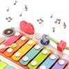 Plastics 8-note Knock Piano Toys Puzzle Early Education Baby Music Batter Stick Toy 2 In 1 Percussion Instrument