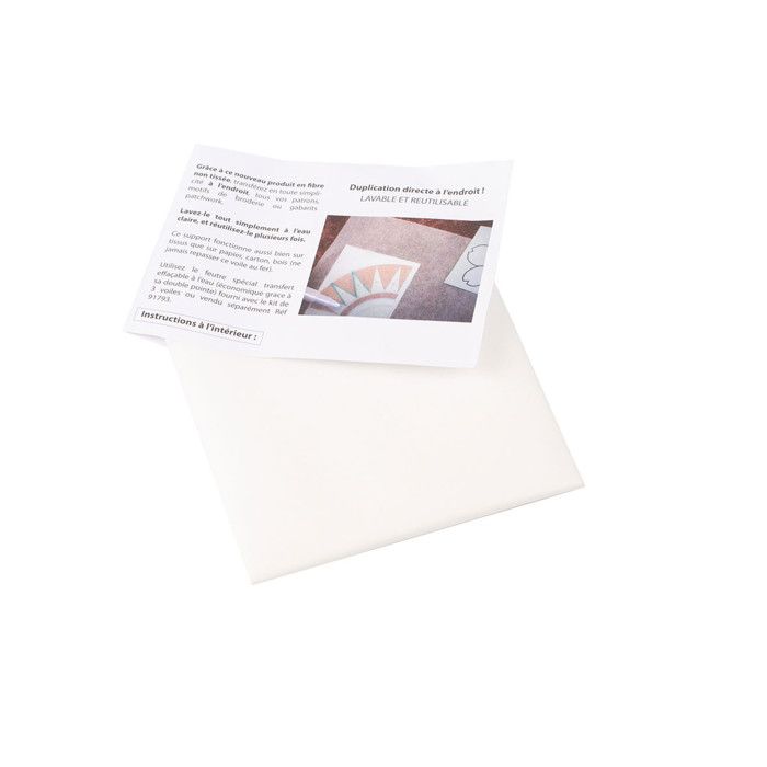 5 voiles intissés transfert 30x50cm