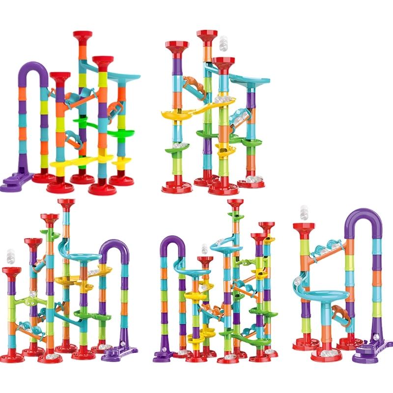 Creative Maze Race Track Toy Building Set Marble Track Puzzle Block Boy Girl Favor Children STEM Education Toy