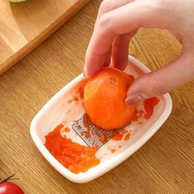 Garlic Puree Grinding Manual Press Ginger Crusher Complementary Food Mash Grinder Mincer Chopping Ginger Peeler Kitchen Gadget