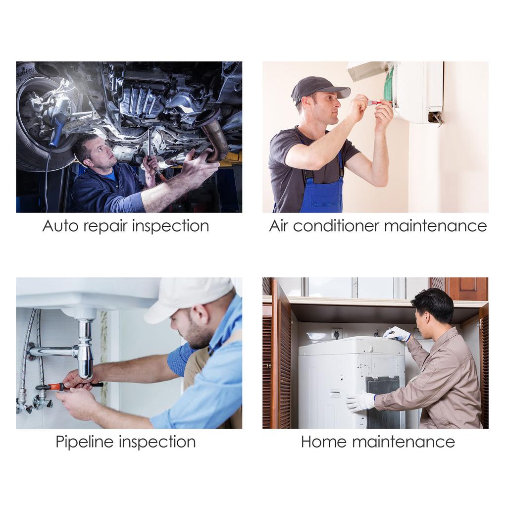 Industrial Endoscope 1080P Digital Borescope IP68 Water Resistant Scope Camera Electronic Camera Video Picture Taking