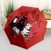 1pc Witchcraft Feline Automatic Open/Close Umbrella, Portable Folding Umbrella for Travel, Themed Events, It is suitable as a gift for various festiva