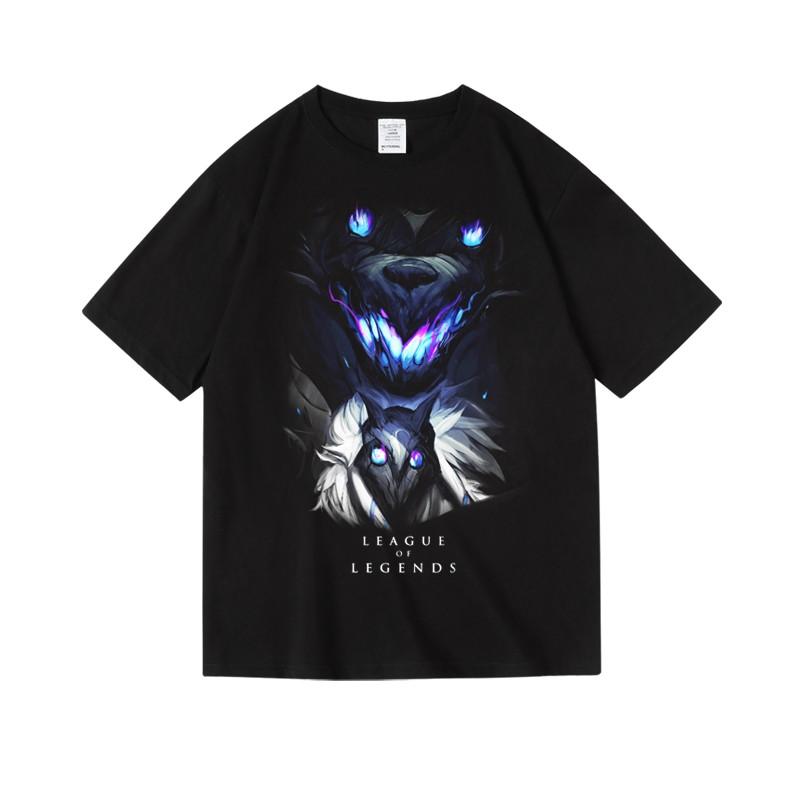 2024 Games LOL League of Legends Men's Printed Women's Cotton Crew Neck Short Sleeve Half Sleeve T-Shirt Men's Women's T-Shirt