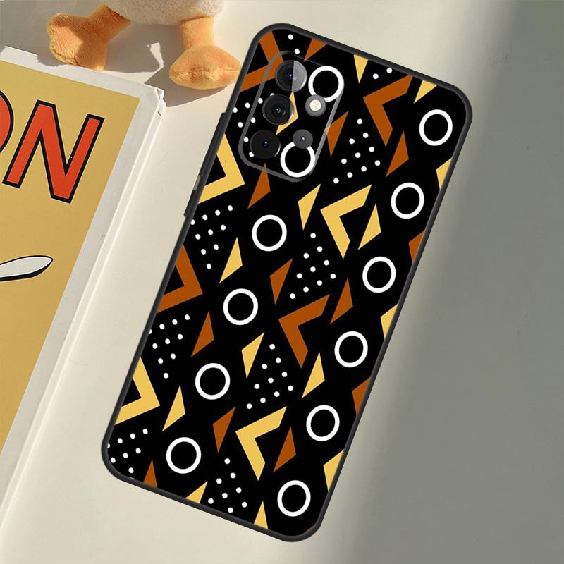 African Wax Fabric For Samsung Galaxy A26 A16 A06 A56 A36 A05 A22 A32 A52 A54 A34 A14 A55 A15 A53 A33 A35 Case