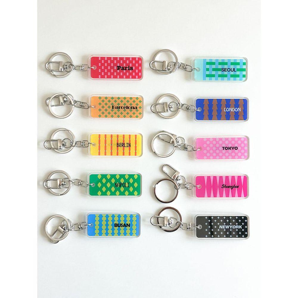 Sunday Morning Plate Keyring in the City Busan (BUSAN)