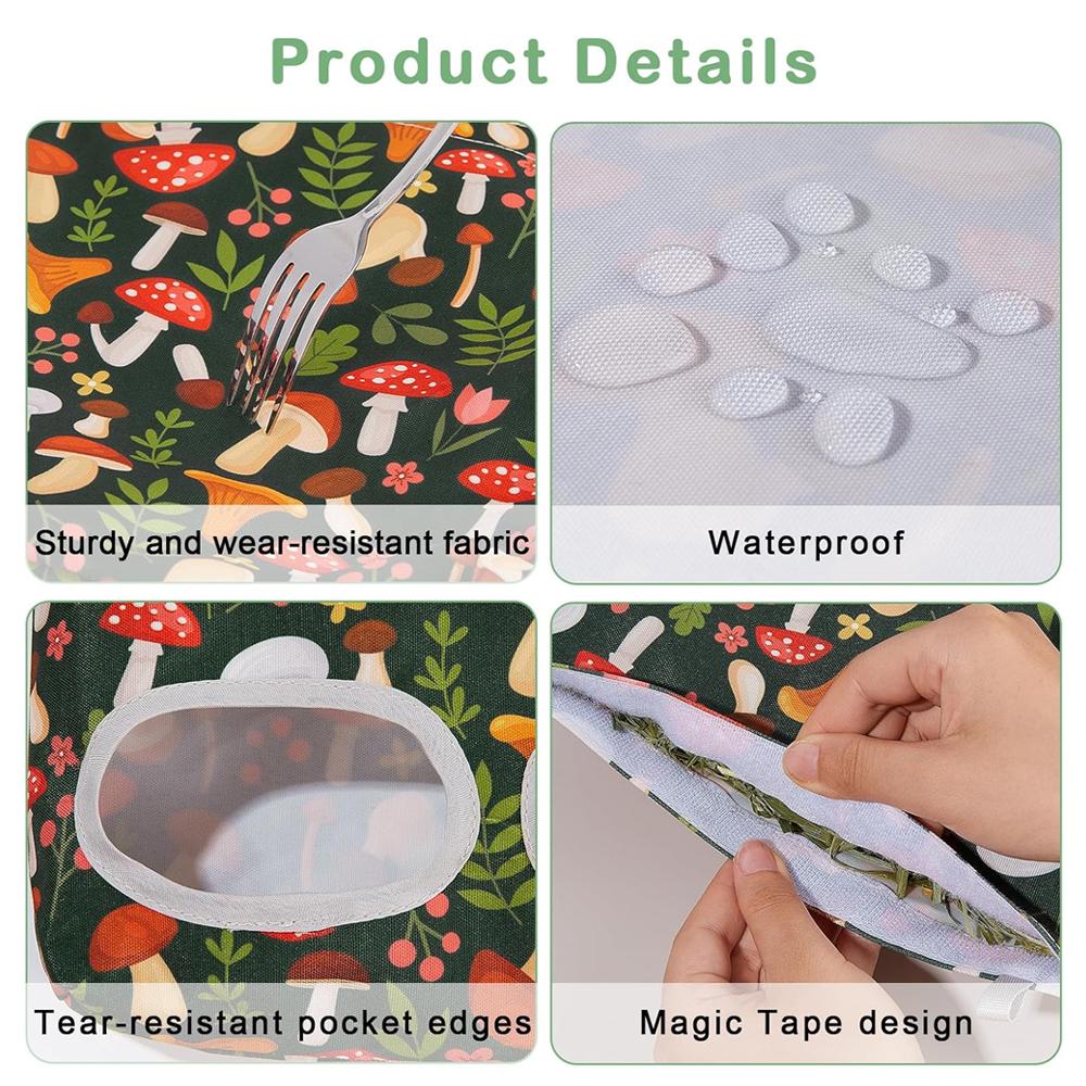 Kaninchen Heufutterbeutel Meerschweinchen Hängendes Heu 29,2x23cm Futterbeutel Aufbewahrungsspender für Chinchilla Hamster Kaninchen Kleintier