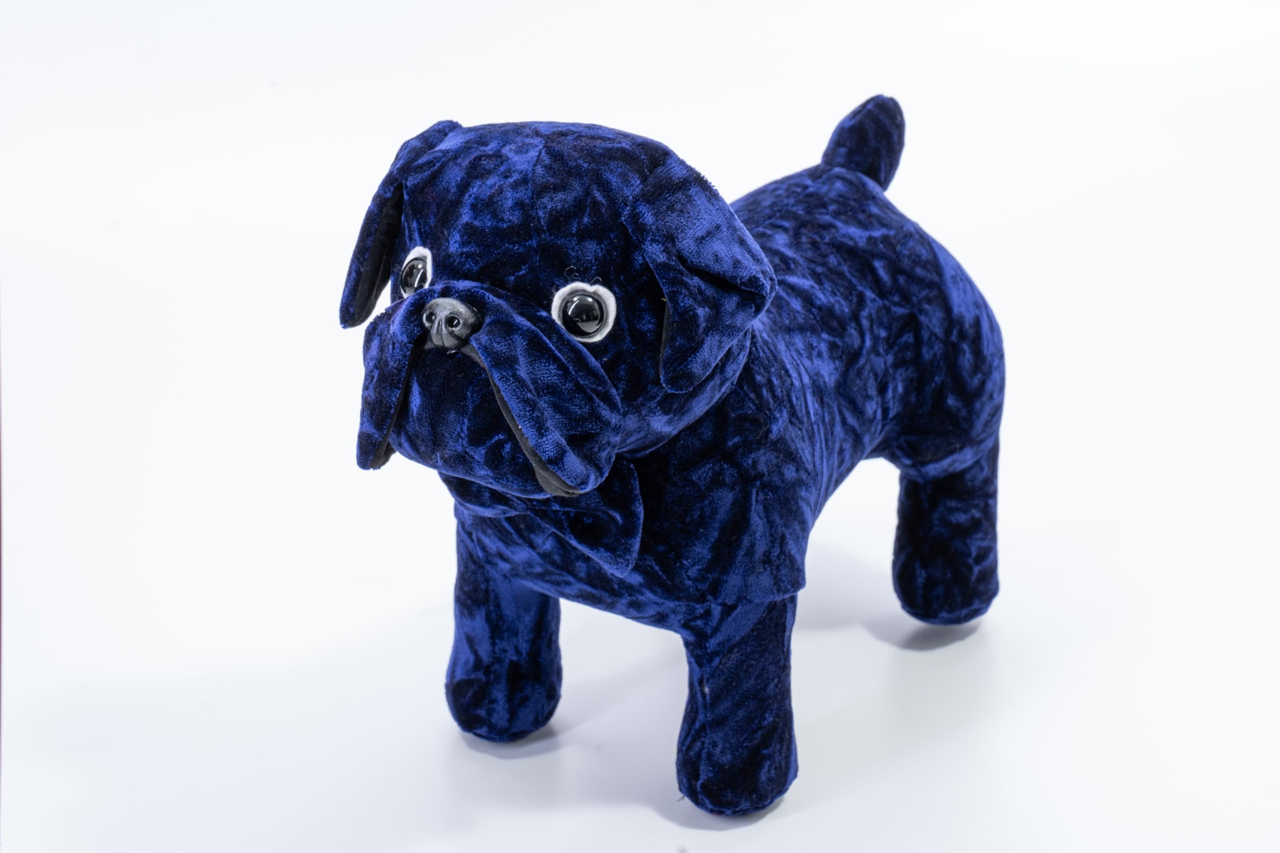 Miyabi Kinkazan Plush Toy, Chinchilla, Navy, Bulldog, MI-BDCCNV