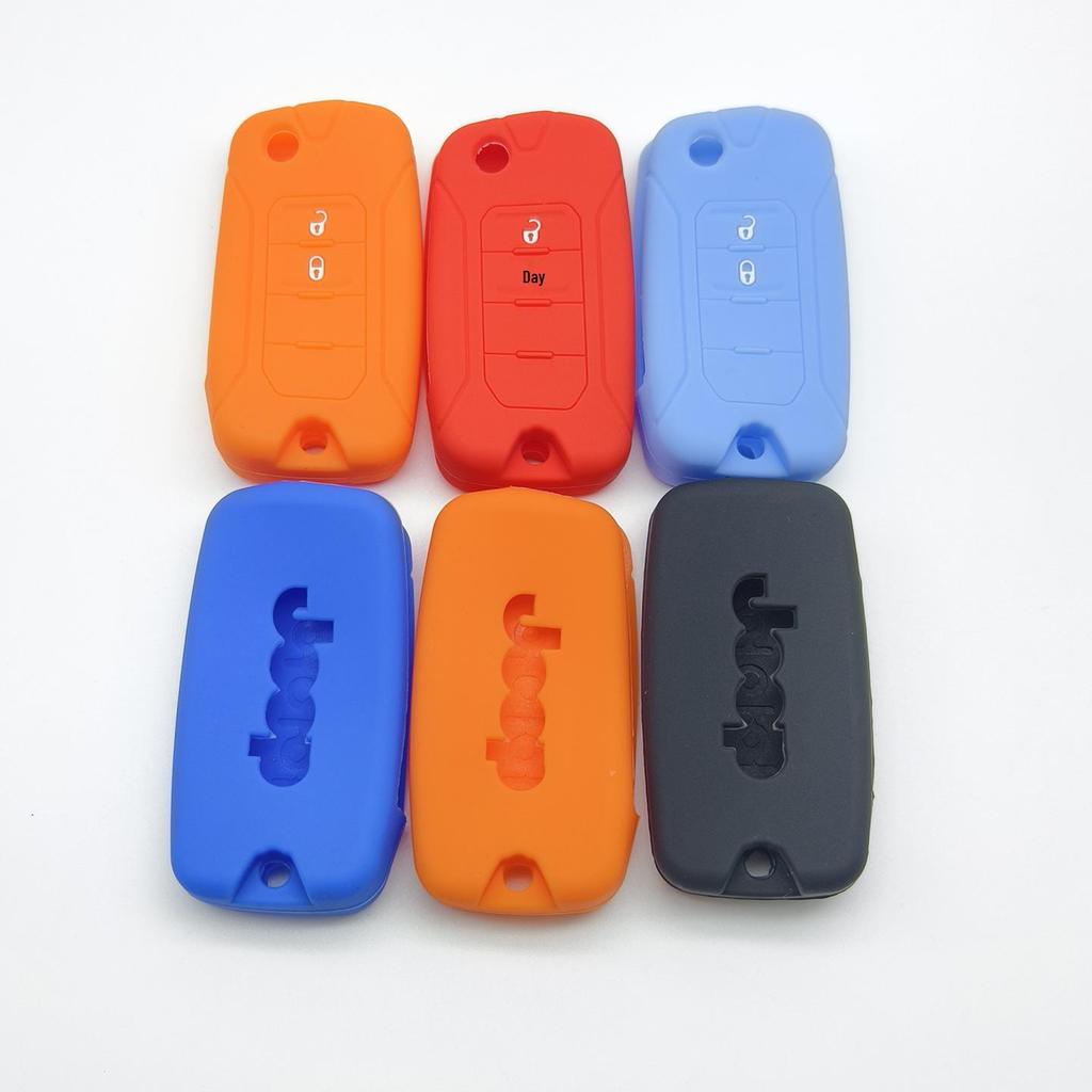 Silicone Key Case for 2-Button Jeep Compass/Cherokee/Grand Commander Remote
