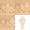 Detachable Mannequin Storage Rack Large Wooden Necklace Holder Wood Display Stand for Jewelry Showcases and Photography