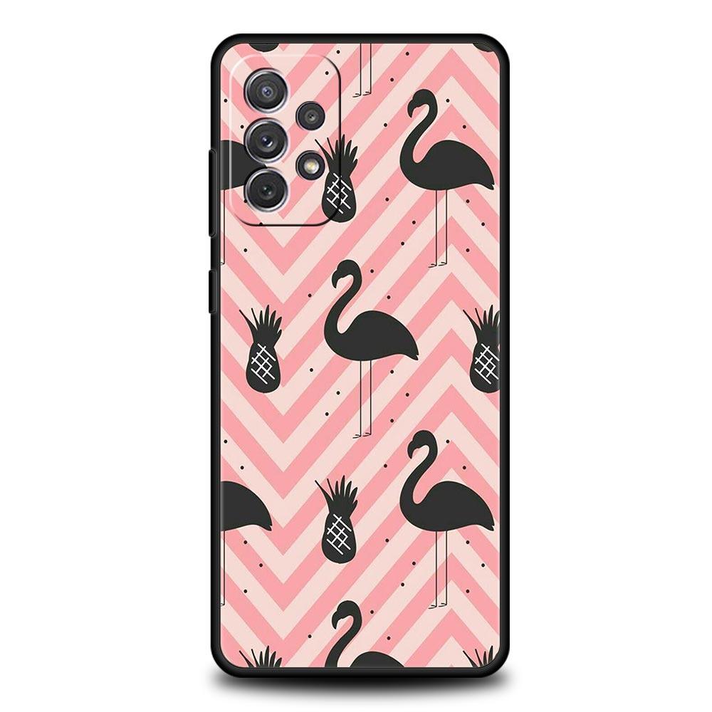 Pink Red Flamingo Phone Case For Samsung Galaxy A51 A71 A21S A12 A11 A31 A41 A01 A03s A52 A32 A22 A13 A23 A33 A53 A73 5G Cover