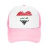 Iraq Flag Iraqi Mesh Baseball Caps Unisex Women Fitted Trucker Hat  Hats Adjustable Polyester Sun Caps Summer Trucker Cap