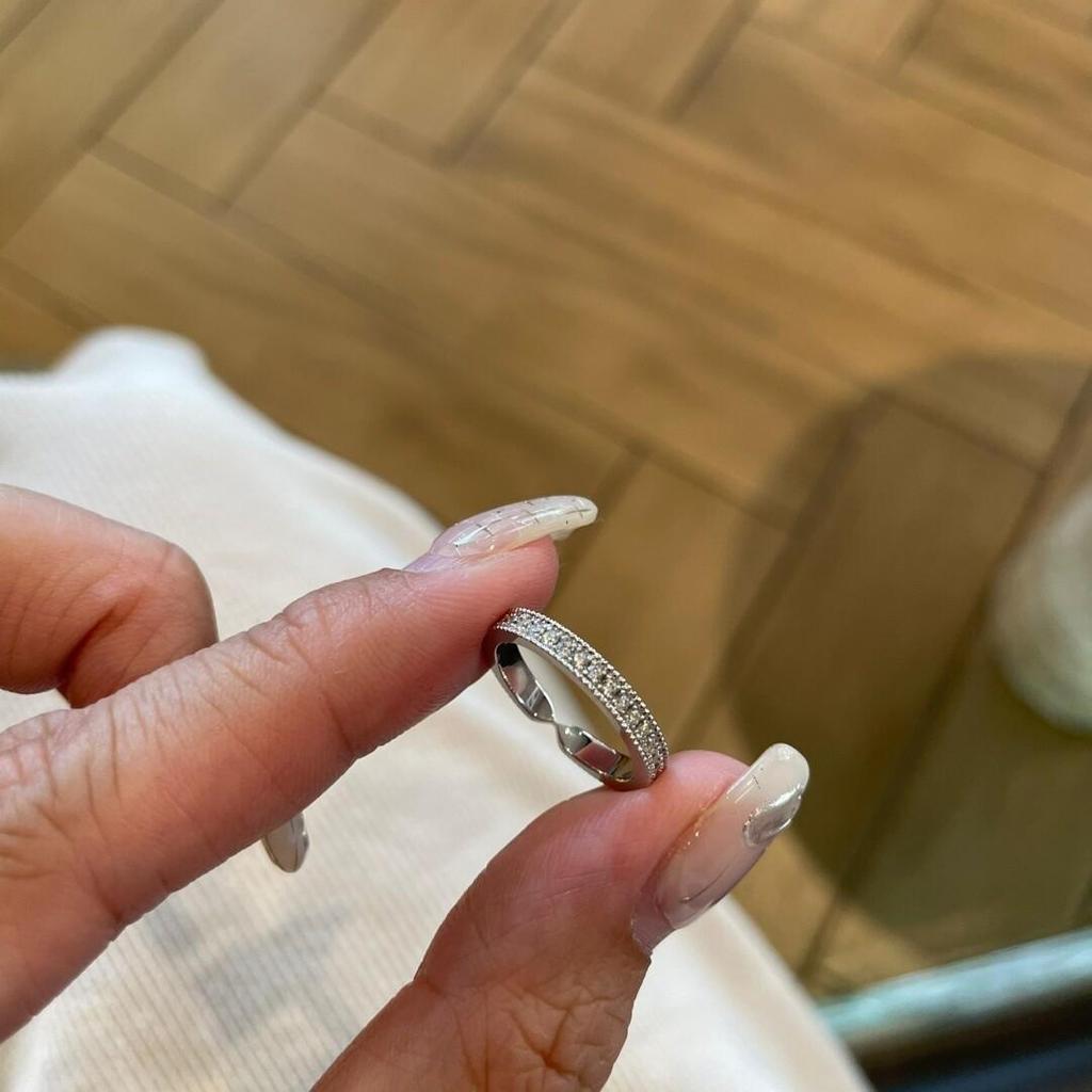 Xiaohongshu Women's Unique Imitation Ruby & Diamond Ring - Versatile Index Finger Design