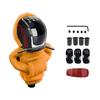 5/6 Speed Universal Replacement Manual Car Hoodie Gear Stick Shift Knob Modified Stick R PU Leather Gearshift Head Gear Knob Set
