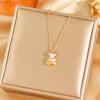 Exquisite 18K Gold-Plated Titanium Steel Necklace - Women's Clavicle Chain Jewelry, Fade-Resistant