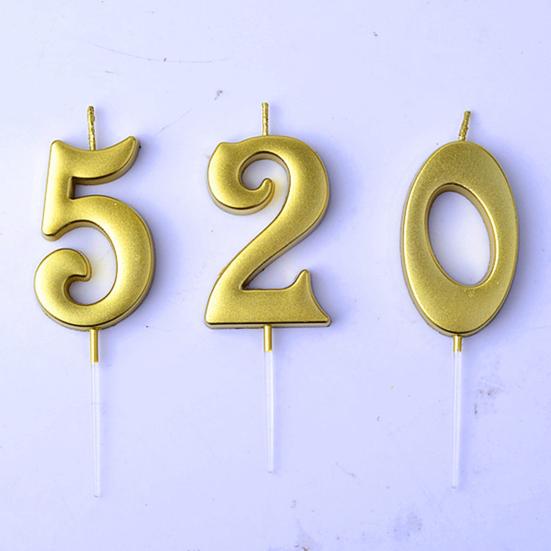 1 Stück Geburtstagskerze Lebendige Farbe Realistisch Aussehend Bienenwachs 3D-Effekt Cupcake-Kerzen für Zuhause