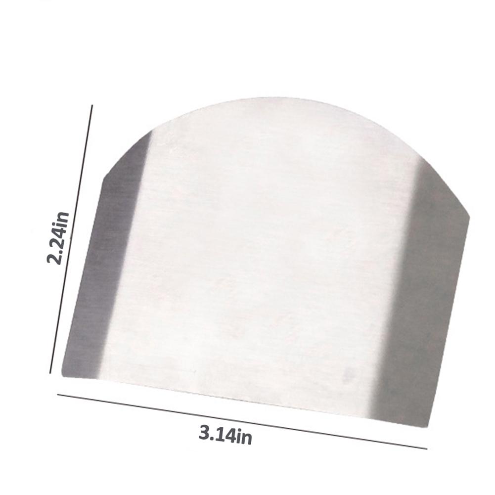1PC/2PCS 8X5.7CM Stainless Steel Finger Protector with Double Ring Upgrade Hand Guard for Kitchen Chopping