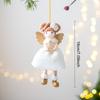 Cloth Christmas Angel Doll Drop Ornaments Angel Girl Plush Toy Pendant Hanging Pendant Christmas Girl Pendant Festival Decor