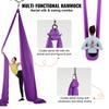 Aerial Silk & Yoga Swing, 8.7 Yards, Aerial Yoga Hammock Kit with 100gsm Nylon Fabric, Full Rigging Hardware & Easy Set-up Guide, Antigravity Flying