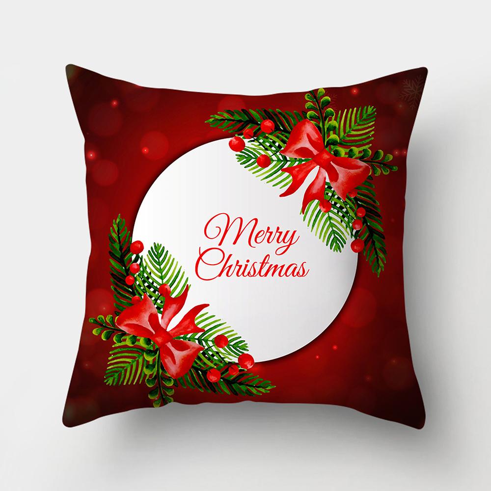 Christmas Cushions Happy New Year 2022 Wedding Decor Patterns from  Home  Gifts