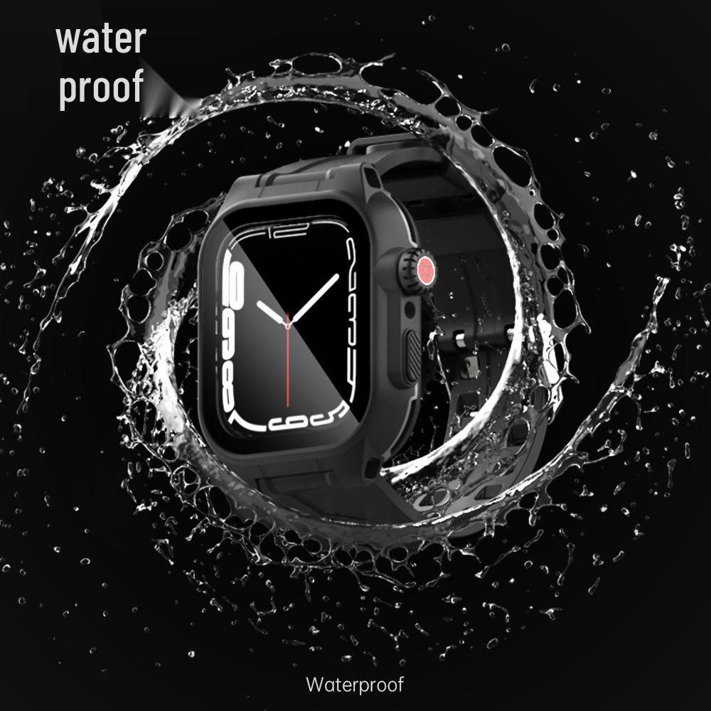 Apple Watch S7/S8/S9 Waterproof Protective Case 41/45mm for Swimming, Diving, and Sports.