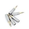 Gold Plated Silver 3.5mm 3 Pole Stereo Male Repair Headphone Jack Plug Cable Audio Headphones Connector Wire Soldering Cover