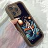 JT36 Astronaut im Boot Telefon für iPhone 17 16 Pro Max Samsung S26 S25 Ultra A17 A16 A07 Xiaomi 15T Redmi Note 14 Pro Plus Weiche TPU Hülle Abdeckung