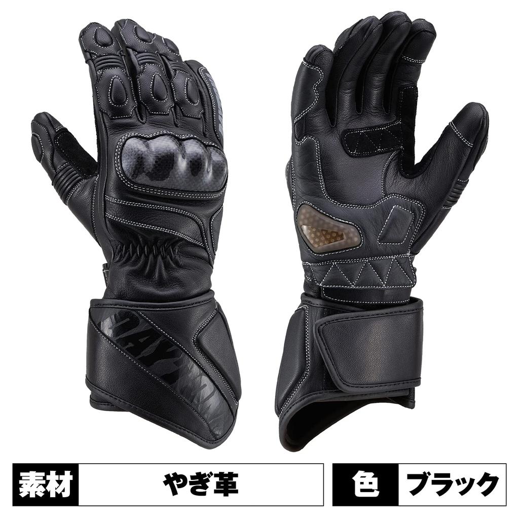 Daytona Motorcycle Genuine Leather Carbon Smartphone All Long XL 99229 Gloves, Spring, Summer, Autumn, Winter, (Goat Leather), Protector, Compatible,