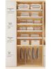 Retractable Carbon Steel Wardrobe Shelf Organizer