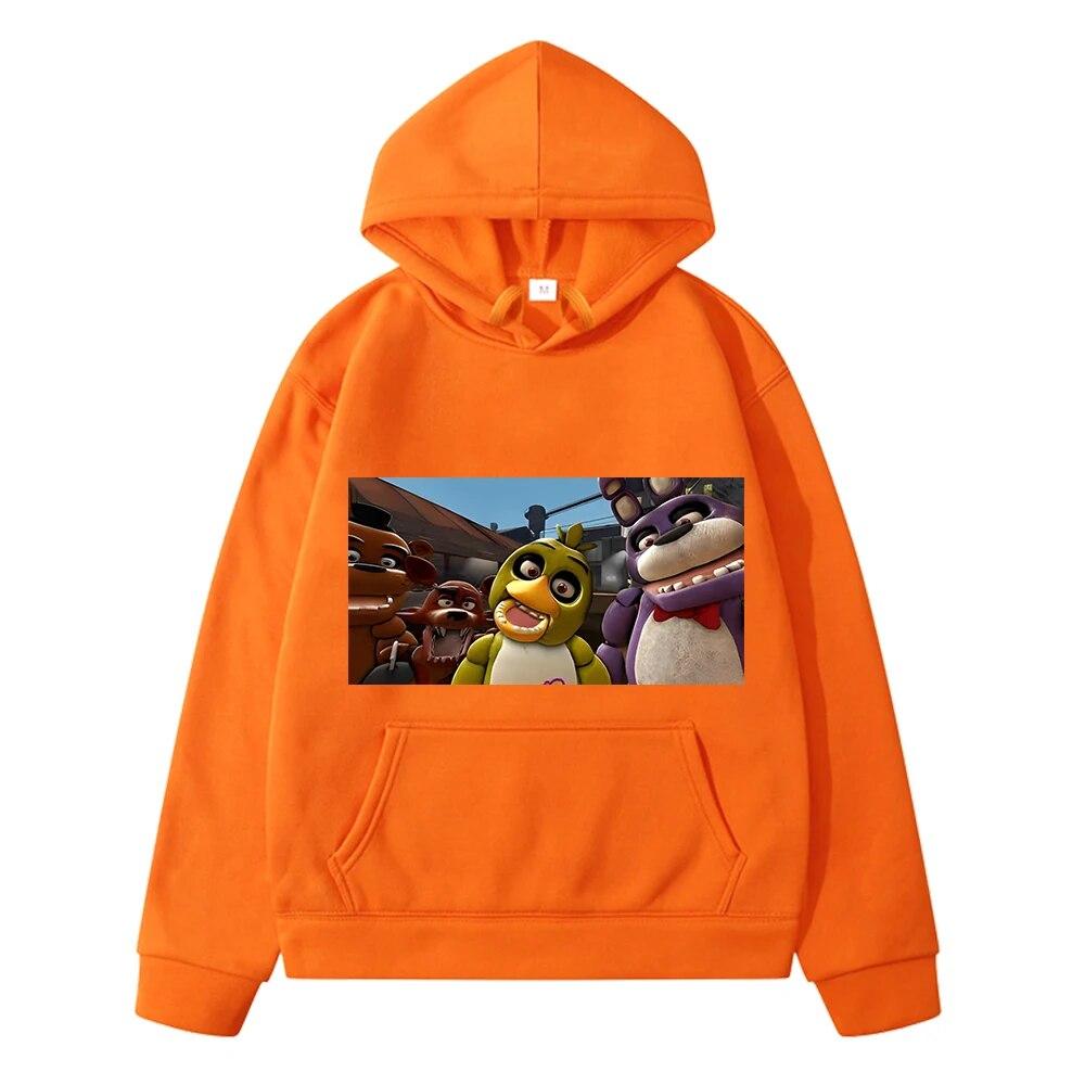 

Флисовая толстовка с изображением медведя и кролика, осенняя толстовка в стиле аниме для мальчиков y2k, пуловер Sudadera, куртка, толстовки FNAF, детская одежда для девочек