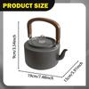 Camping Kettle Tea Coffee Pot Aluminum Alloy Fast Heating Water Boiler with Handle for Picnics