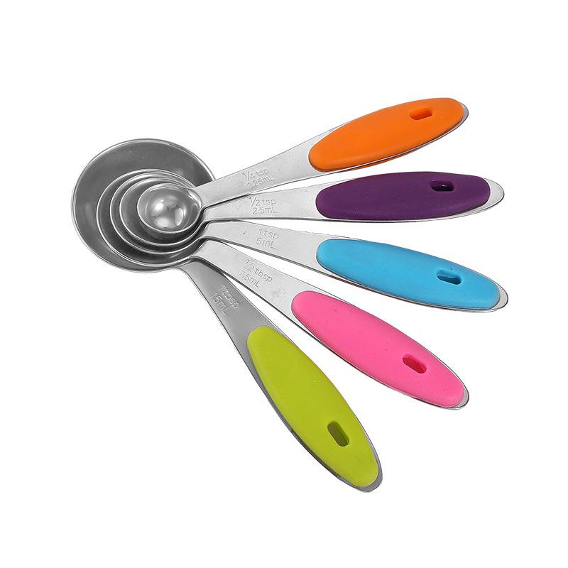 Stainless Steel Measuring Cup & Spoon Set - 10 Pieces