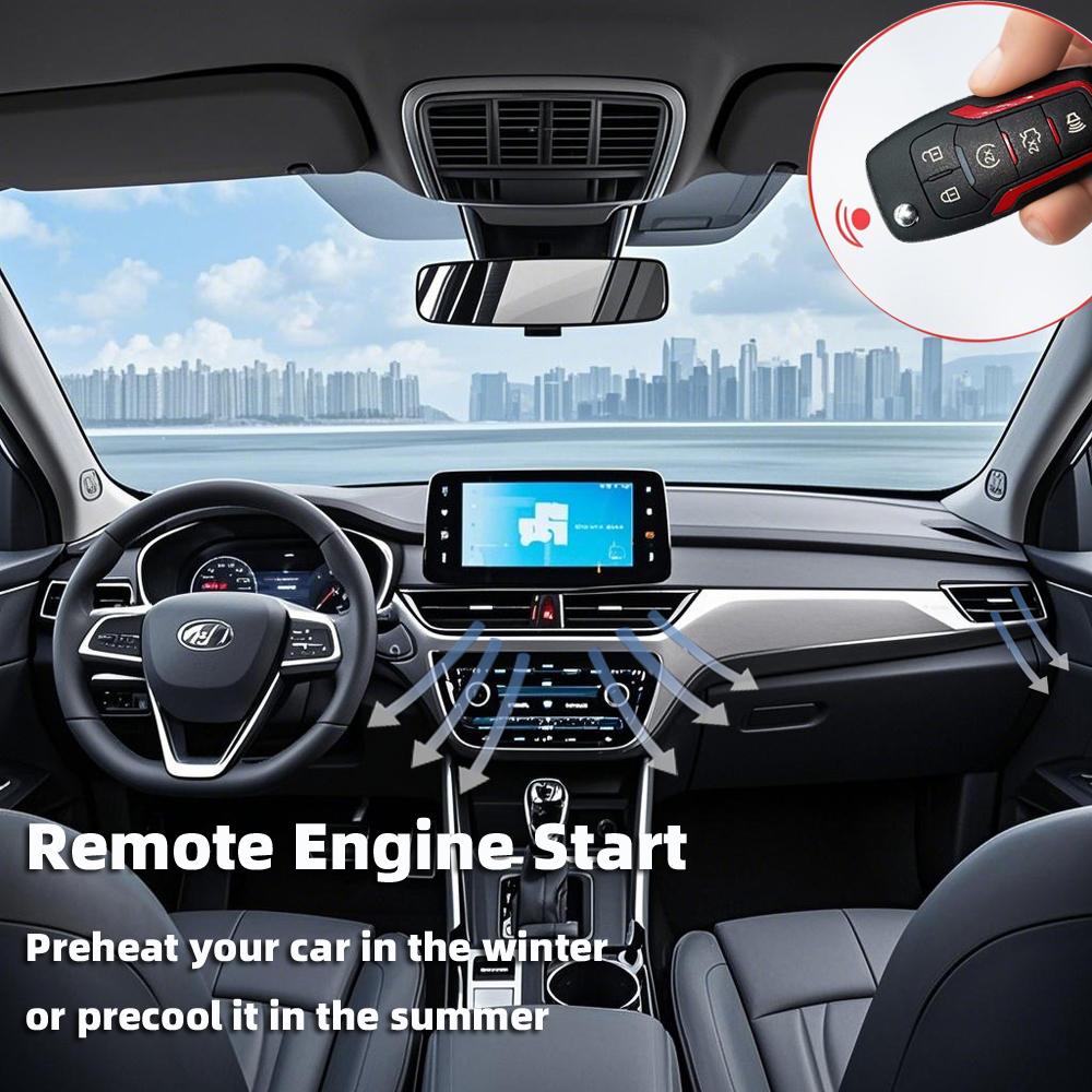 Keyless Start of Car Central Door Lock System, Complete Set of Loading and Starting System Remote Start Stop
